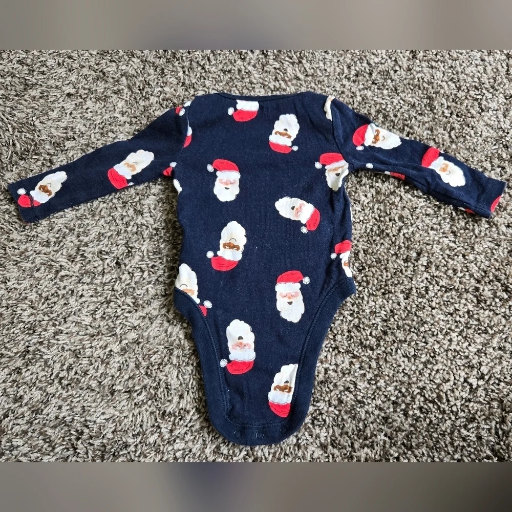 *3/$10 Old Navy Santa Baby Onsie 3 - 6 months Navy